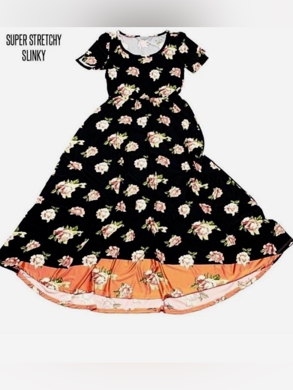 LuLaRoe Floral Dipped “Riley” Midi  Dress NWOT (Rare Unicorn Print)